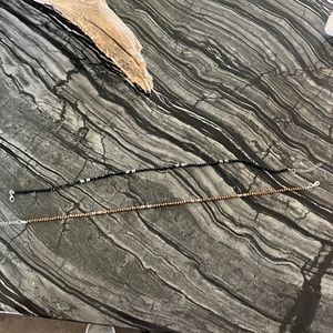 Beaded brown and black sparkly necklaces